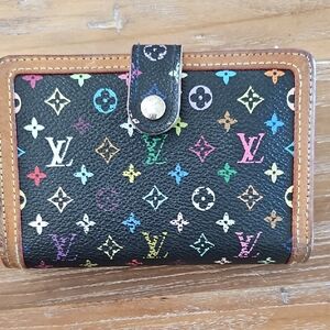 Louis Vuitton Black Multicolor Monogram Wallet